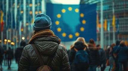 Obraz premium European Elections 2024: Key Issues and Voter Engagement Strategies