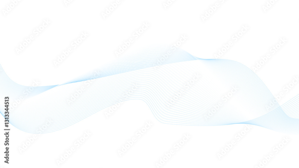Wall mural abstract wave line. digital frequency equalizer. digital stylized line art background. vector twiste
