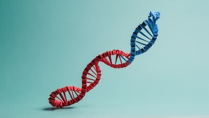  a creative representation of DNA structure using origami art
