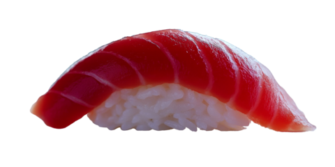 Sushi Roll or Single in a white background for cutout PNG suitable for making food menu or ads in social media