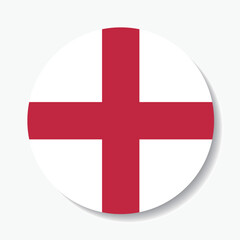 Obraz premium England flag circle icon vector illustration design