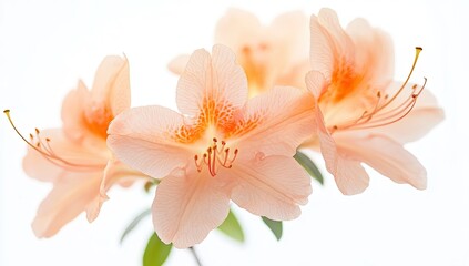 Fototapeta premium Peach Azaleas Close-Up (1)