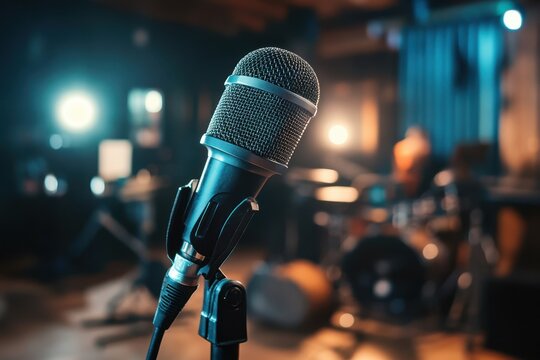 Inside a studio for vocal lessons and practice