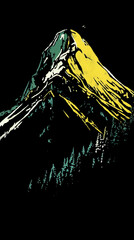 Vibrant Mountain Day