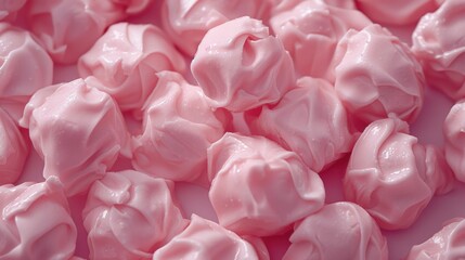Fototapeta premium Pink Taffy: A fun, chewy pink taffy, often enjoyed at carnivals and fairs, offering a sweet, stretchy indulgence with a nostalgic flavor. 
