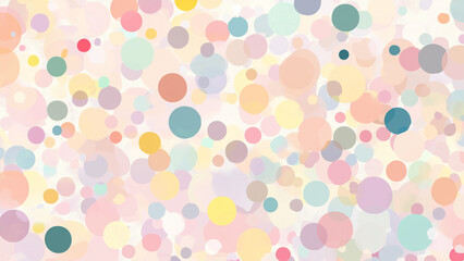 a childish pastel-toned circle background