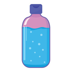 bottle of water isolated on white