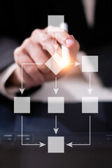 Business diagram flowchart process strategy chart management workflow solution implement concept