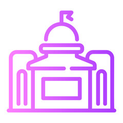 Obraz premium government Line Gradient Icon