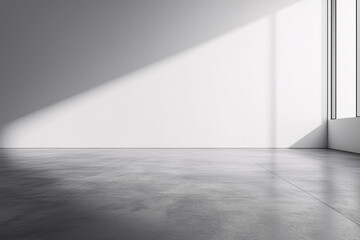 Obraz premium Empty room with shadows from the window