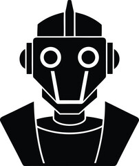 vector illustration of a retro robot