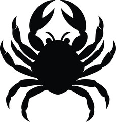 blue crab on white background
