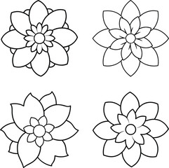 Spring Moment Floral and Nature Line Art Collection