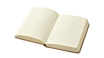Single Notepad on transparent background PNG.