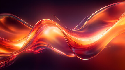 Fototapeta premium Flowing Glowing Ripples