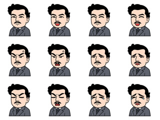 野口英世のイラストセット