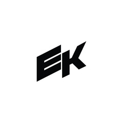 EK monogram logo design letter text name symbol monochrome logotype alphabet character simple logo