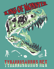 Tyrannosaurus rex, t-rex, t rex, kids, king of monster, kids, fashion, placement print, apparel, t-shirt, tee print, graphic, vector artwork