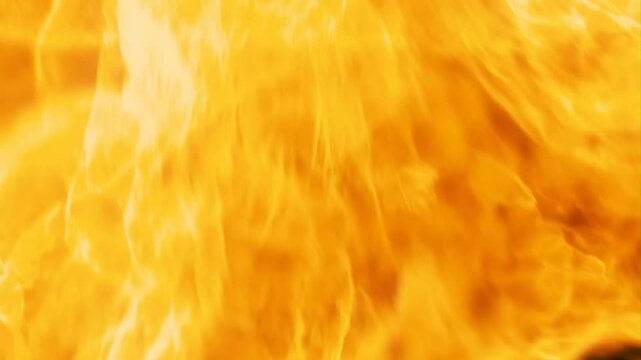 The fire transition effect simulates a blazing flame, seamlessly merging two scenes with flickering orange and red hues, creating a dynamic, warm, and intense visual experience.