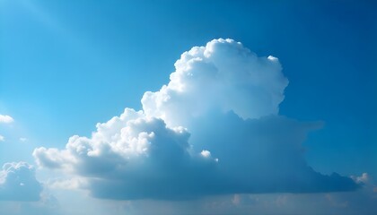 World Meteorological or Earth Day, a single cloud forming and dissipating, showcasing the ephemeral beauty and constant change of weather phenomena