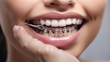 Fototapeta premium Transparent Orthodontic Night Guard