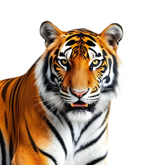 Fototapeta premium white tiger head cut out