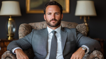 Elegant Man in Suit