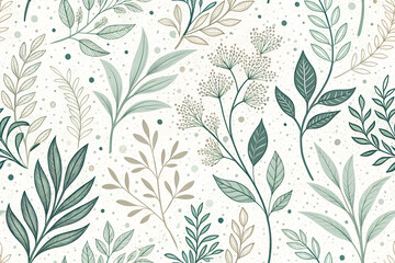 seamless floral pattern with flowers