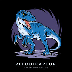 velociraptor dinosaur raptor illustration