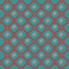 seamless floral pattern, pixel seamless pattern with pink flower