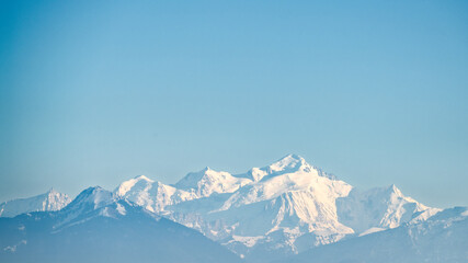 le Mont-Blanc depuis Collex -Bossy, Gen&egrave;ve
