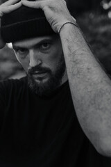 brutal man with a beard