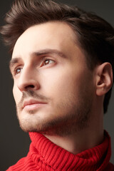 Fototapeta premium closeup male portrait