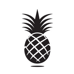 Obraz premium Vector illustration of a ripe pineapple isolated on white background