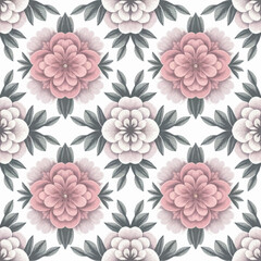 Fototapeta premium Seamless Floral Pattern Vector Design