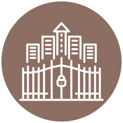 Gated Community Vector Icon