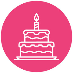 Birthday Cake Vector Icon