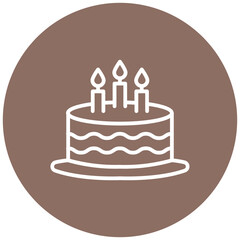 Birthday Napkins Vector Icon