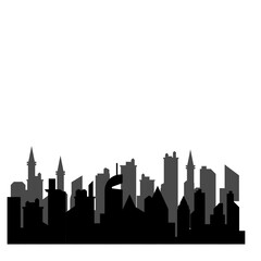 Obraz premium City Skyline Silhouette