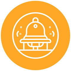 Fototapeta premium Fire Station Bell Vector Icon