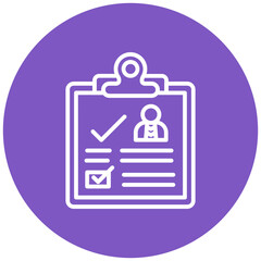 Fototapeta premium Hotel Feedback Form Vector Icon