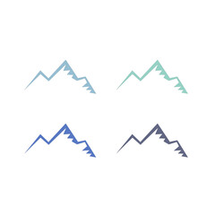 BLUE HILLS SIGN SYMBOL LOGO VECTOR ISOLATED ON WHITE
