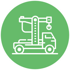 Hydraulic Lift Vector Icon