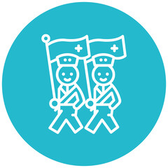 New Year Parade Vector Icon