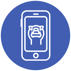Traffic Congestion App Vector Icon