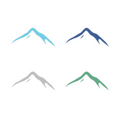 Obraz premium BLUE HILLS SIGN SYMBOL LOGO VECTOR ISOLATED ON WHITE 