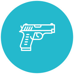 Handgun Vector Icon