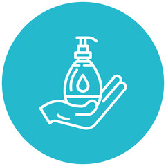 Hand Wash Gel Vector Icon