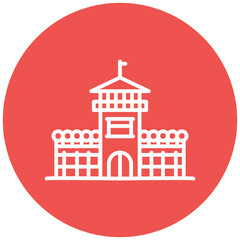 Fototapeta premium Detention Center Vector Icon