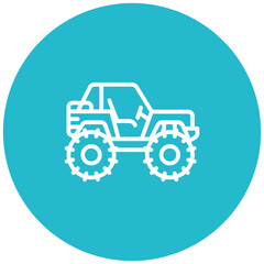 All Terrain Vehicle Vector Icon